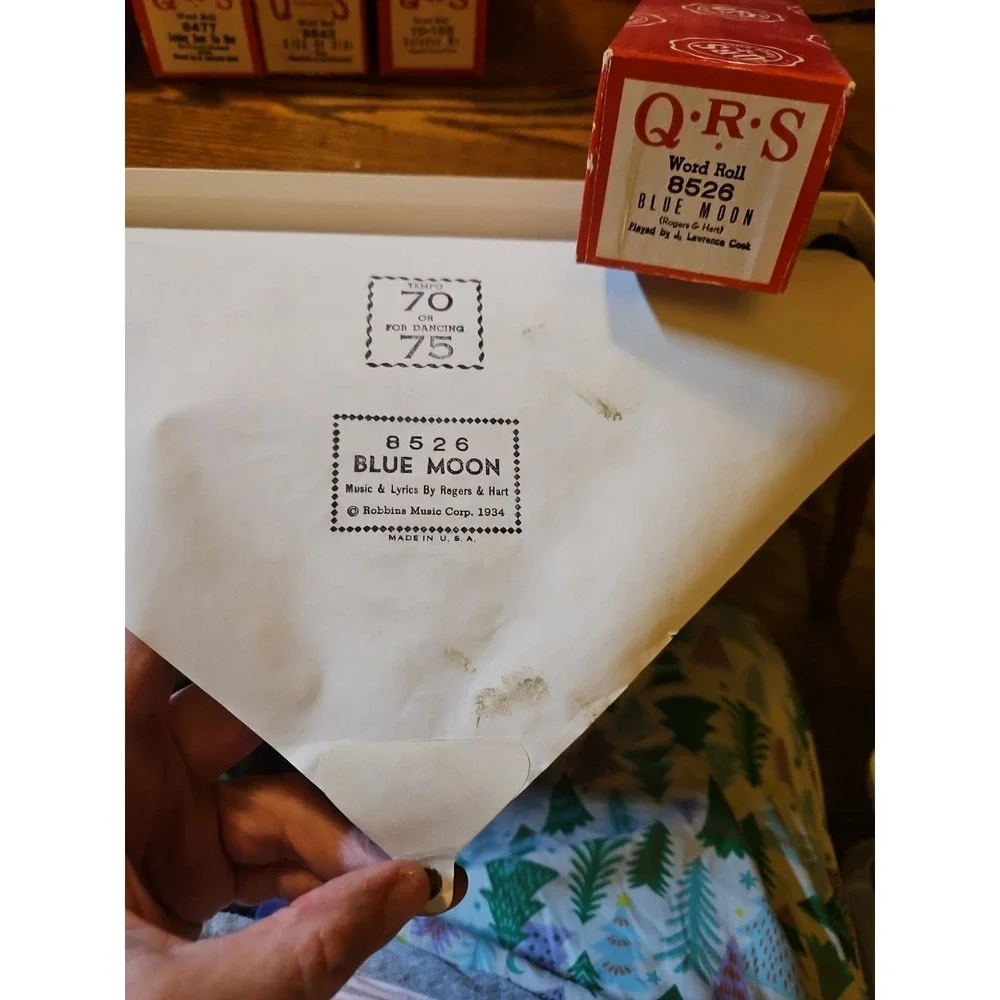 Lot of 14 Vintage QRS Player Piano Rolls
